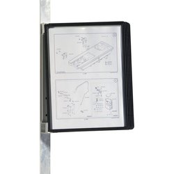 Sichttafelwandhalter Durable Vario Magnet Wall 5 591401 grau incl. 5Tafeln schwarz