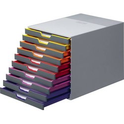 Schubladenbox Durable 761027 Varicolor 10 farbiger Verlauf