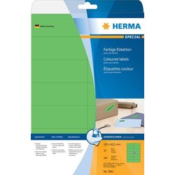 Color-Etikett Herma 5061 A4 20Bl 105x42,3mm 280St grün