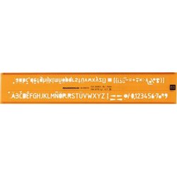 Schriftschablone Schrifthöhe 7,0mm H Profil ISO 3098/1B DIN6776