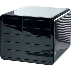 Schubladenbox HAN 1551-13 iBox schwarz mit 5 schwarzen Laden