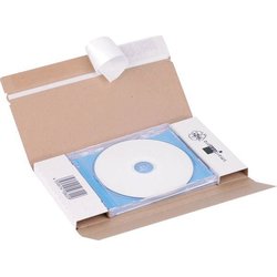 Versandbox CD/DVD DIN Lang weiß