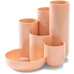 Schreibtisch-Köcher CAMPUS pastell orange