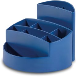 Schreibtisch-Köcher RONDO Karma 9 Fächer ökö-blau