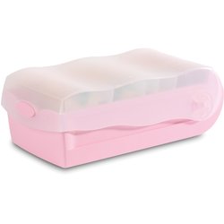 Lernkartei Karteibox A8 quer pastellrosa