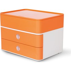 SMART-BOX PLUS ALLISON, orange mit 2 Schubladen und Utensilienbox