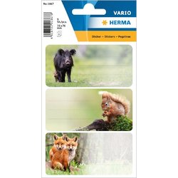 Schuletiketten Waldtiere