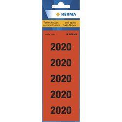Jahreszahlen 2020 Herma 1680 rot 60x26mm 100 Stk.