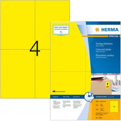 Color-Etikett Herma 4396 A4 100Bl 105x148mm 400St gelb