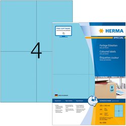 Color-Etikett Herma 4398 A4 100Bl 105x148mm 400St blau