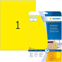 Color-Etikett Herma 4421 A4 20Bl 210x297mm 20St gelb