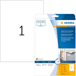 Inkjet-Folien-Etikett Herma 4866 A4 10Bl 210x297mm 10St wetterfest matt weiß