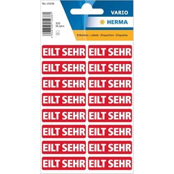 Hinweis-Etikett Eilt sehr 40x12,5mm rot
