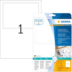 Versandetikett Herma 8316 Einlieferungsbeleg A4 25Bl 182x130mm 25St matt-weiß