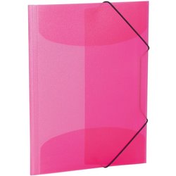 Sammelmappe A4 PP transluzent pink