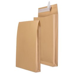 Faltentasche C4 HK braun 40mm Spitzboden