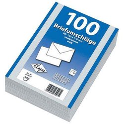 Briefumschlag C5 weiß mit Seidenfutter 500St 100g (spitze Klappe)