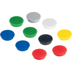 Haftmagnet Ø24mm bis 300g 10St sortiert
