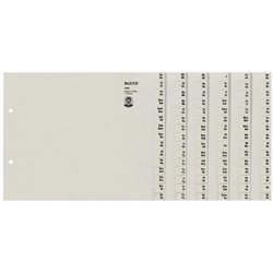 Registerserie Leitz 1308-00-85 Papier A4ÜB 240x200mm grau A-Z für 8 Ordner