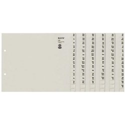 Registerserie Leitz 1336-00-85 Papier A4ÜB 240x200mm grau A-Z für 36 Ordner