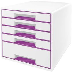 Ablagebox WOW Cube 5Schubladen, weiß/vi