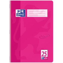 Schulheft Touch A4 16Bl. #25 (liniert mit Korrekturrand außen) pink