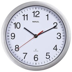 Uhr MAULrun 25RC Funkuhr si Wanduhr Kunststoff Rahmen Ø25mm