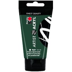 Acrylfarbe Artist 75 ml permanentgrün