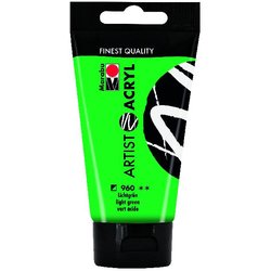 Acrylfarbe Artist 75 ml lichtgrün