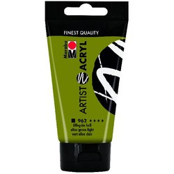 Acrylfarbe Artist 75 ml olivgrün hell