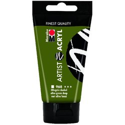 Acrylfarbe Artist 75 ml olivgrün dunkel