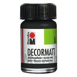 Decormatt Acryl 15 ml schwarz