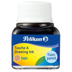 Tusche 10ml sepia