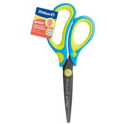 Schulschere Griffix Linkshänder spitz blau