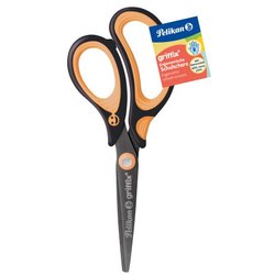 Schulschere Griffix Rechtshänder spitz Neon Black