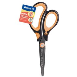 Schulschere Griffiix Linkshänder spitz  NeonBlack