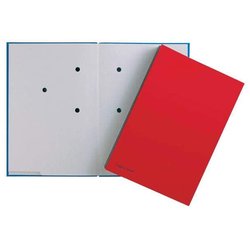Unterschriftsmappe Pagna 24205-01, 20tlg., rot Color-Einband,  grauer Löschkarton
