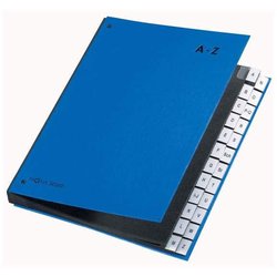 Pultordner Hartpappe A-Z 24-teilig blau