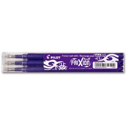 Tintenroller-Mine Pilot 2261008F BLS-FR7-V-S3-E FriXion Ball 0,4mm violett 3 Stück