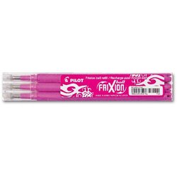 Tintenroller-Mine Pilot 2261009F BLS-FR7-P-S3-E FriXion Ball 0,4mm pink 3 Stück