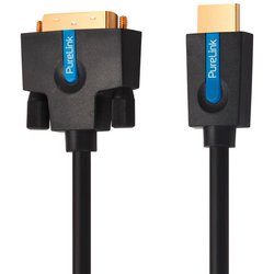 High Speed HDMI/DVI Single Link Kabel, 2,0m, WUXGA FullHD vergoldet