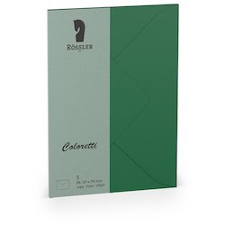 Briefumschlag Coloretti 80g DIN B6 forest dunkelgrün