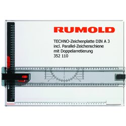 Zeichenplatte Rumold 352110 Techno A3 incl. Parallel-Zeichenschiene