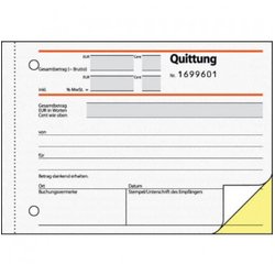 Quittung inkl MwSt A6 quer SD 2x50Bl