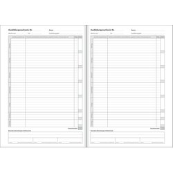 Ausbildungsnachweis A4 tägliche Eintagung 28Bl 
