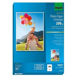 Fotopapier Sigel Everyday IP712 Inkjetpapier hochglänzend 200g A4 100Bl