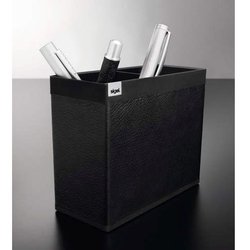 Stifteköcher Sigel SA505 cintano : X Rindleder saphir schwarz 130x107x60mm