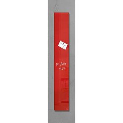 Glas-Magnetboard 120x780mm rot