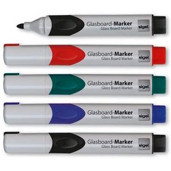 Glasboard-Marker Sigel GL711 artverum non-permanent 2-3mm Rundspitze sortiert 5St