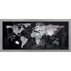 Glas-Magnetboard 910x460mm World-Map 
